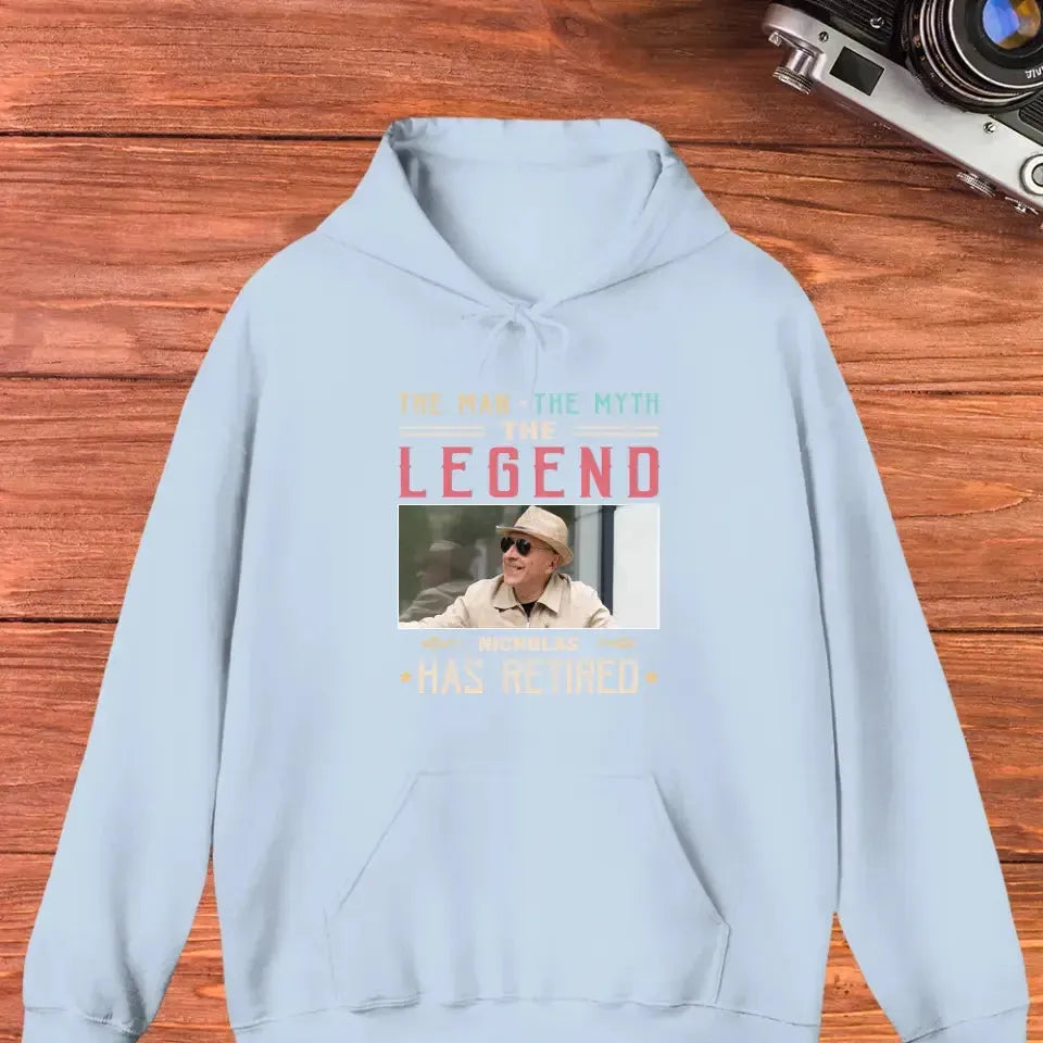 The Man Has Retired- Custom Photo - Personalized Gifts For Dad - Sweater