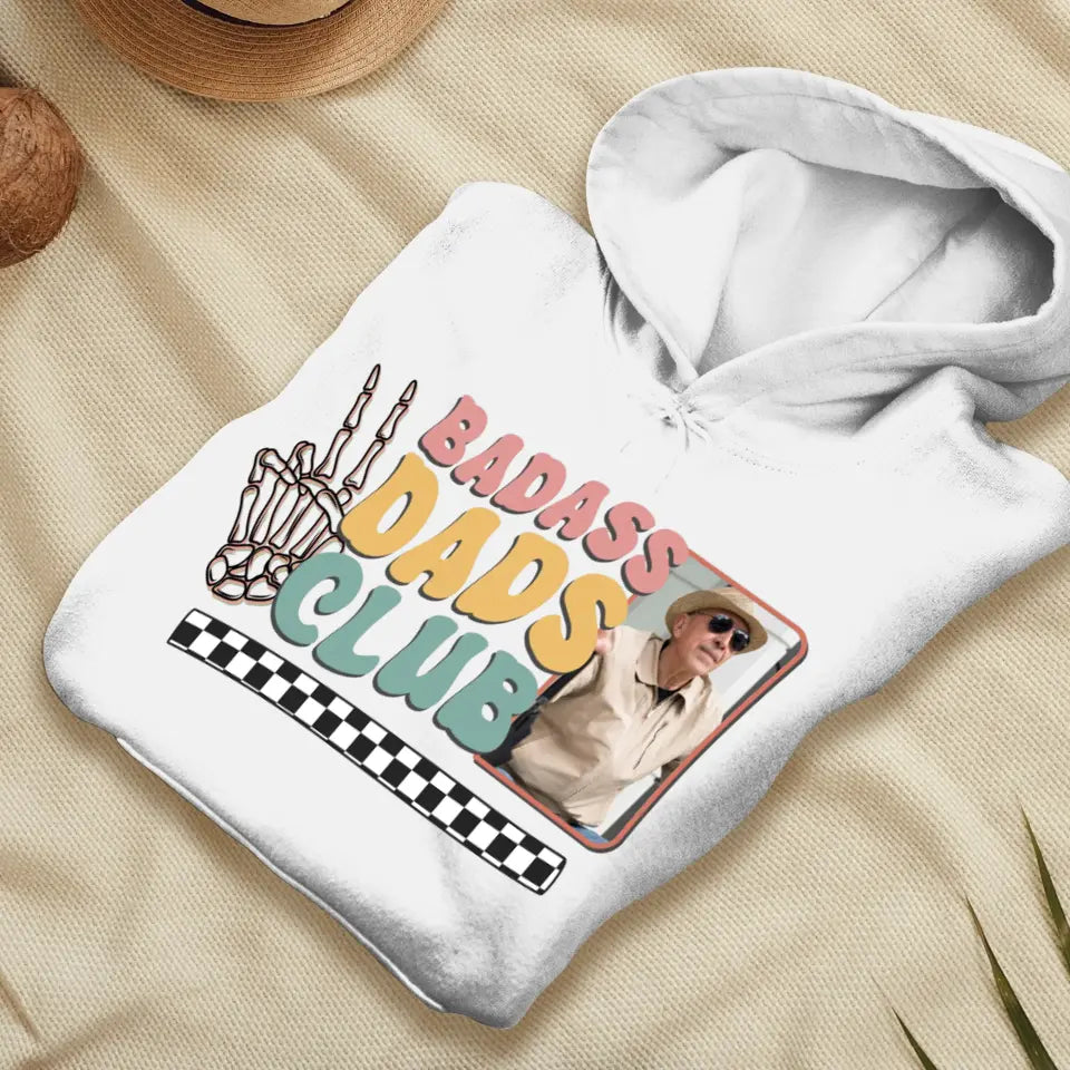 Badass Dads Club - Custom Photo - Personalized Gifts For Dad - Sweater