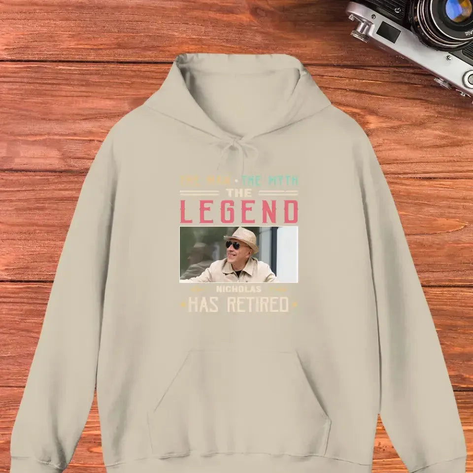 The Man Has Retired- Custom Photo - Personalized Gifts For Dad - Sweater