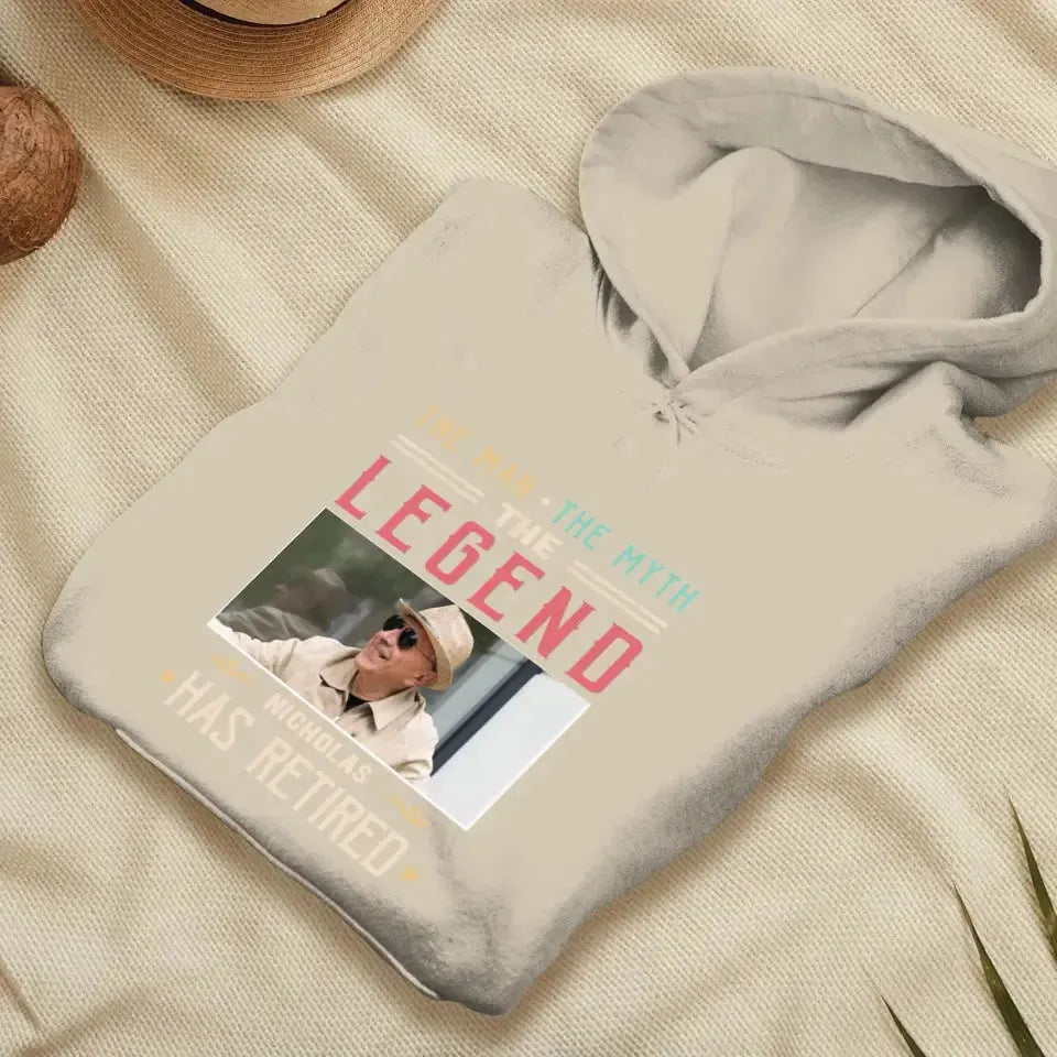 The Man Has Retired- Custom Photo - Personalized Gifts For Dad - Sweater