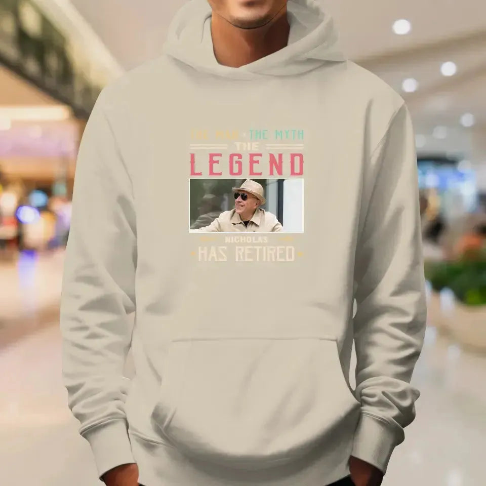 The Man Has Retired- Custom Photo - Personalized Gifts For Dad - Sweater