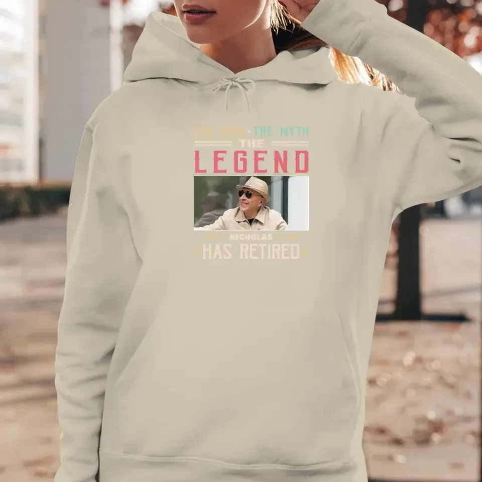 The Man Has Retired- Custom Photo - Personalized Gifts For Dad - Sweater