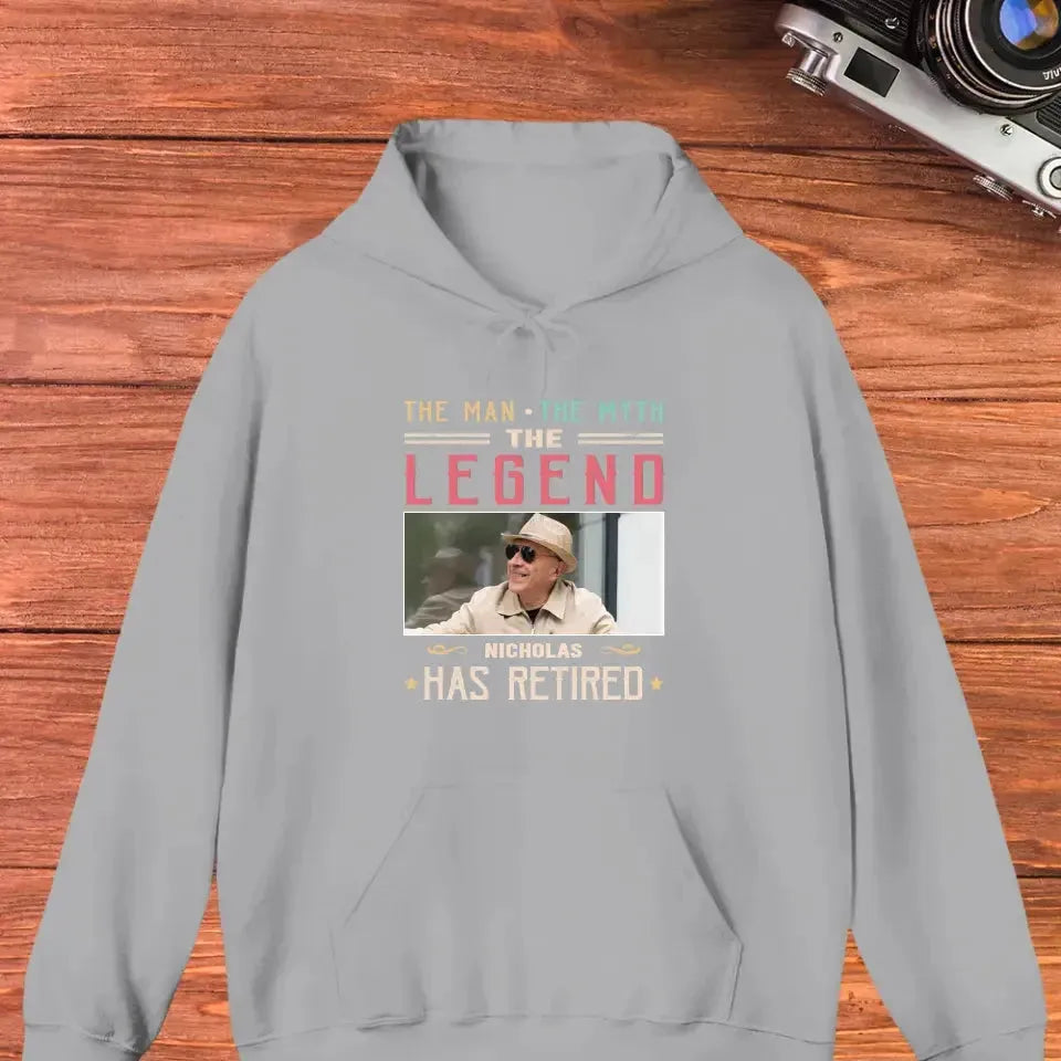 The Man Has Retired- Custom Photo - Personalized Gifts For Dad - Sweater