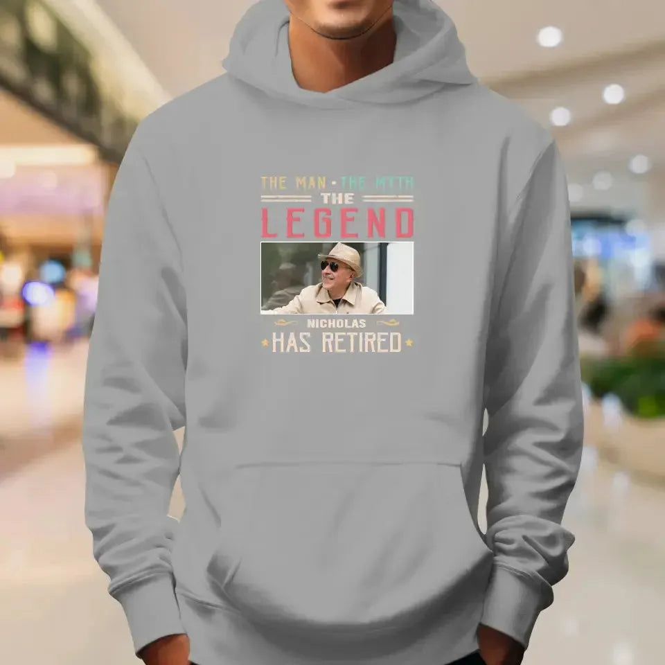 The Man Has Retired- Custom Photo - Personalized Gifts For Dad - Sweater