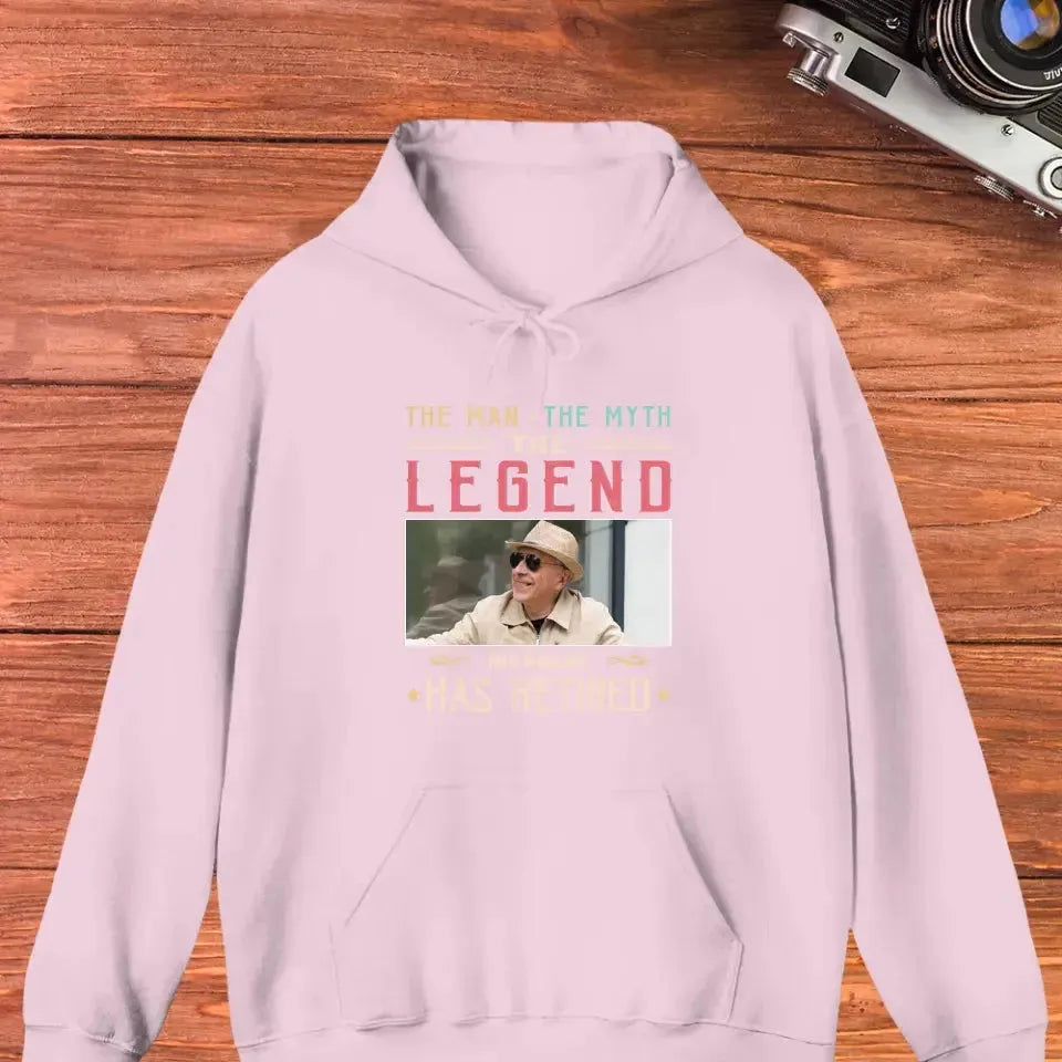 The Man Has Retired- Custom Photo - Personalized Gifts For Dad - Sweater