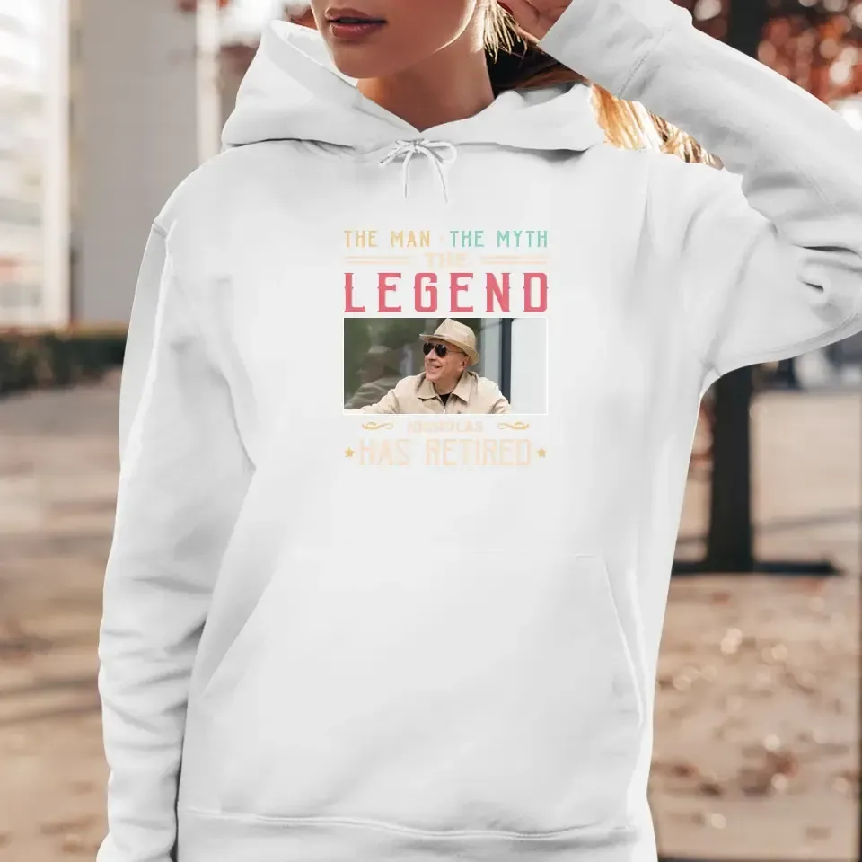 The Man Has Retired- Custom Photo - Personalized Gifts For Dad - Sweater