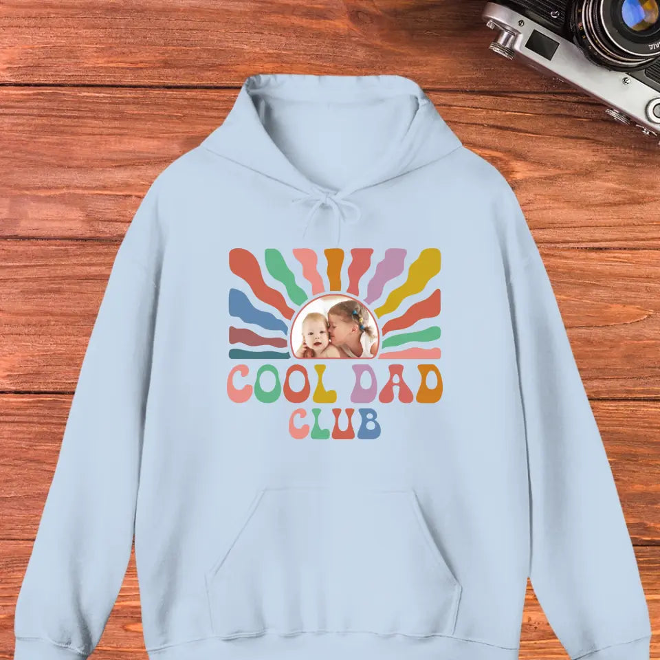 Cool Dad Club - Custom Photo - Personalized Gifts For Dad - Hoodie