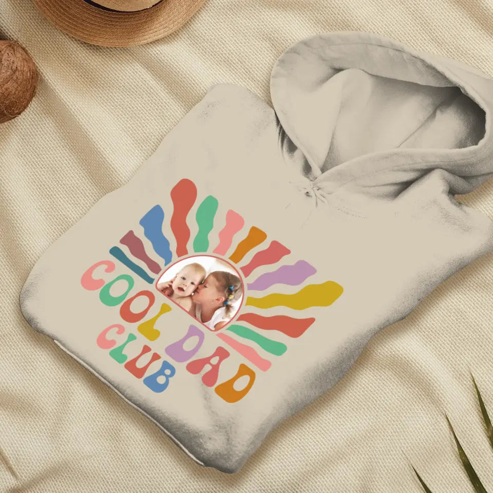 Cool Dad Club - Custom Photo - Personalized Gifts For Dad - Sweater