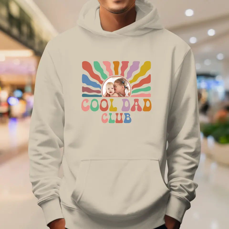 Cool Dad Club - Custom Photo - Personalized Gifts For Dad - Hoodie