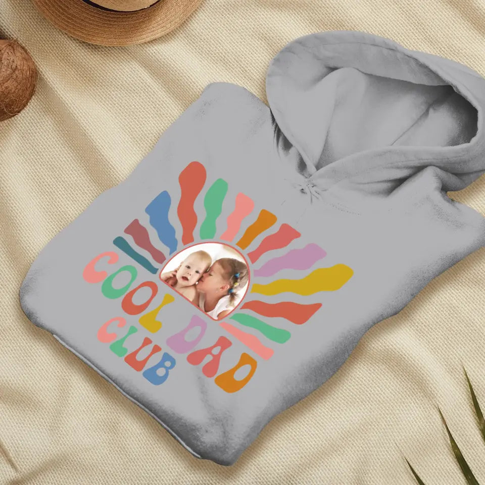 Cool Dad Club - Custom Photo - Personalized Gifts For Dad - Sweater