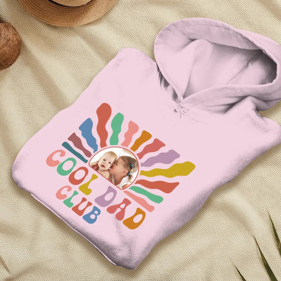 Cool Dad Club - Custom Photo - Personalized Gifts For Dad - Sweater