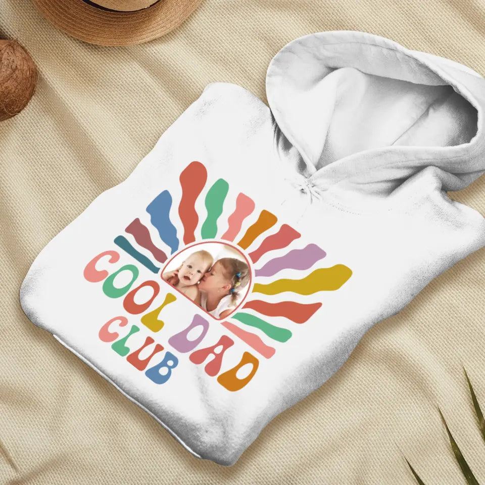 Cool Dad Club - Custom Photo - Personalized Gifts For Dad - Sweater