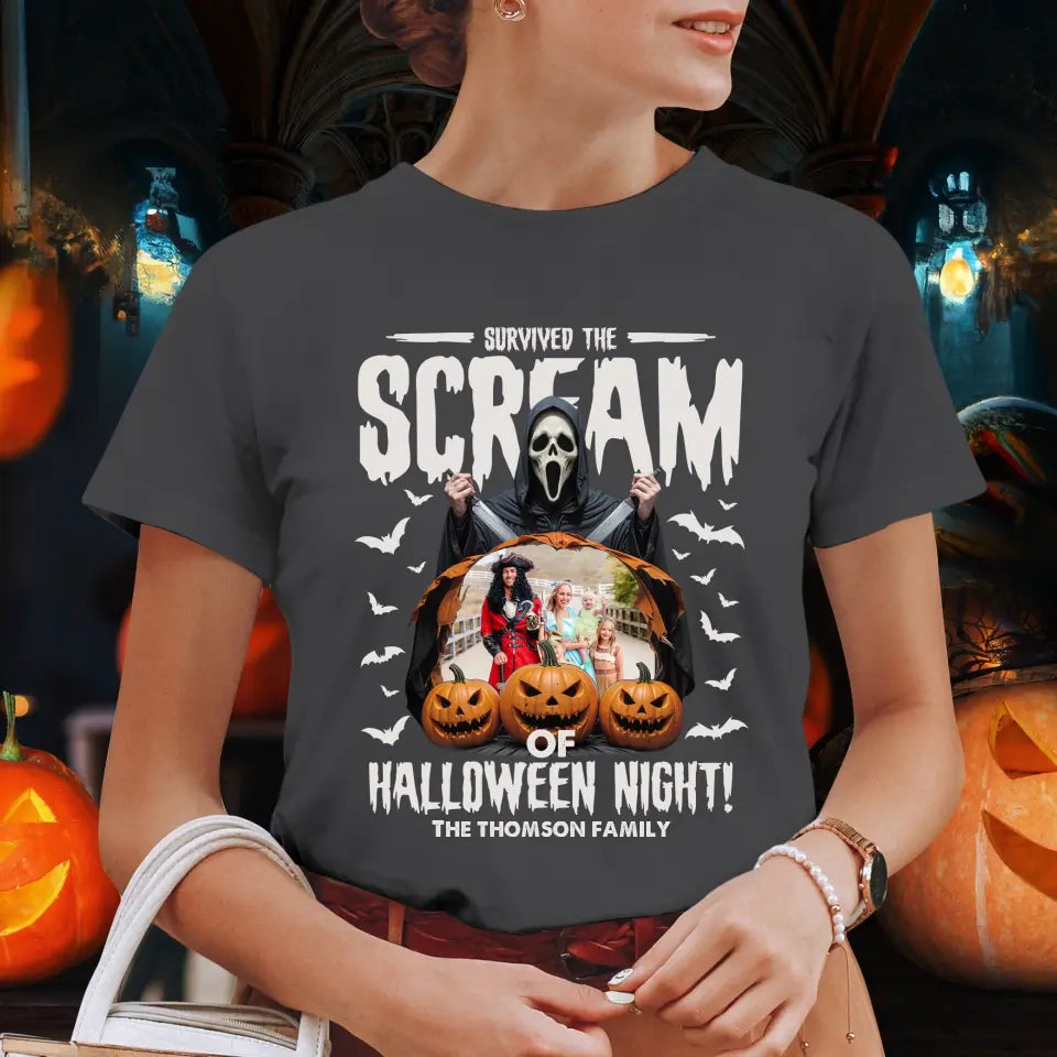 Survived The Scream - Custom Photo - Personalized Gifts For Family - Hoodie