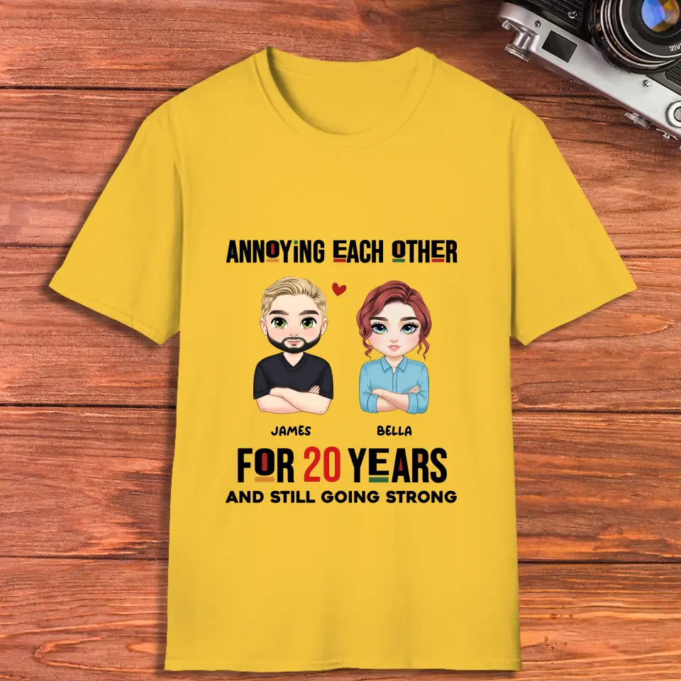 Annoying Each Other - Personalized Gifts for Couples - Unisex T-Shirt