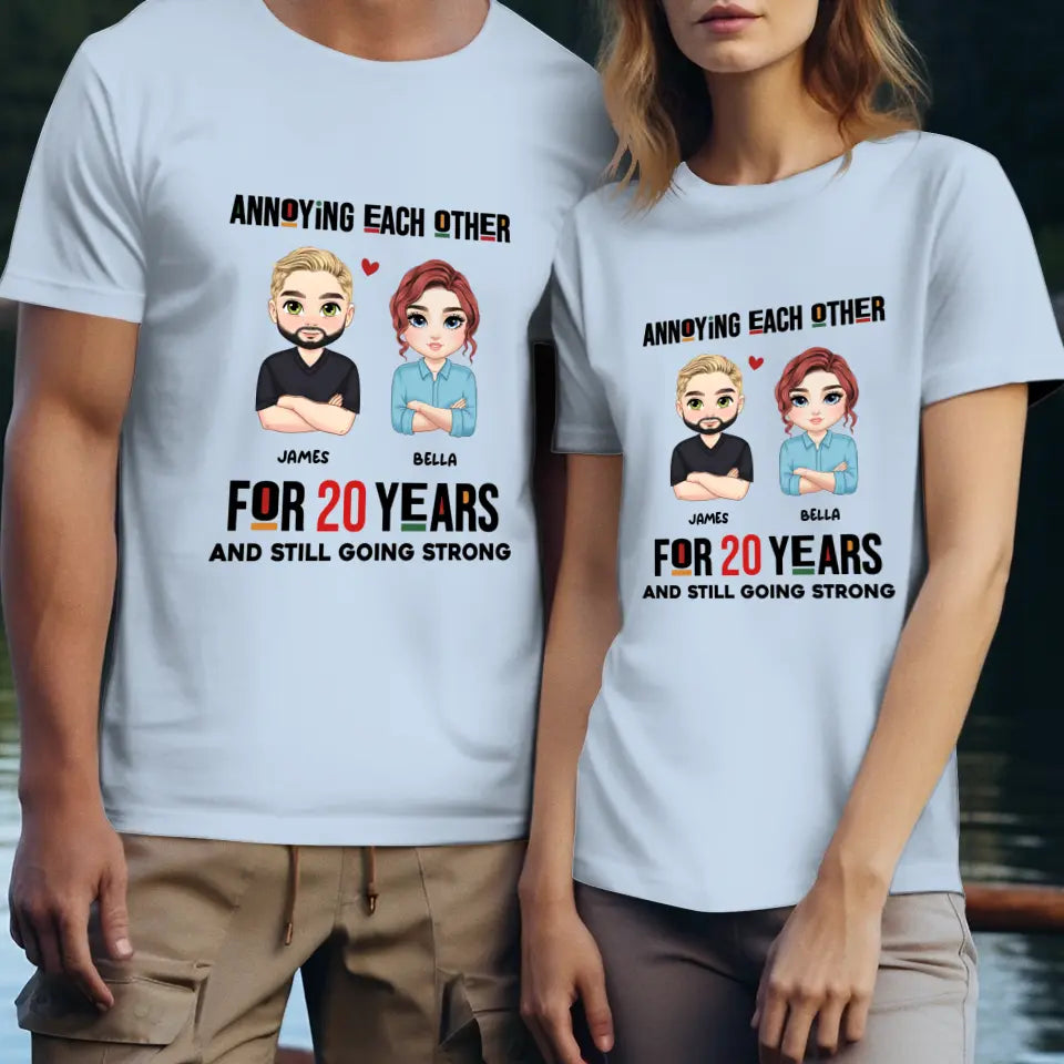 Annoying Each Other - Personalized Gifts for Couples - Unisex T-Shirt