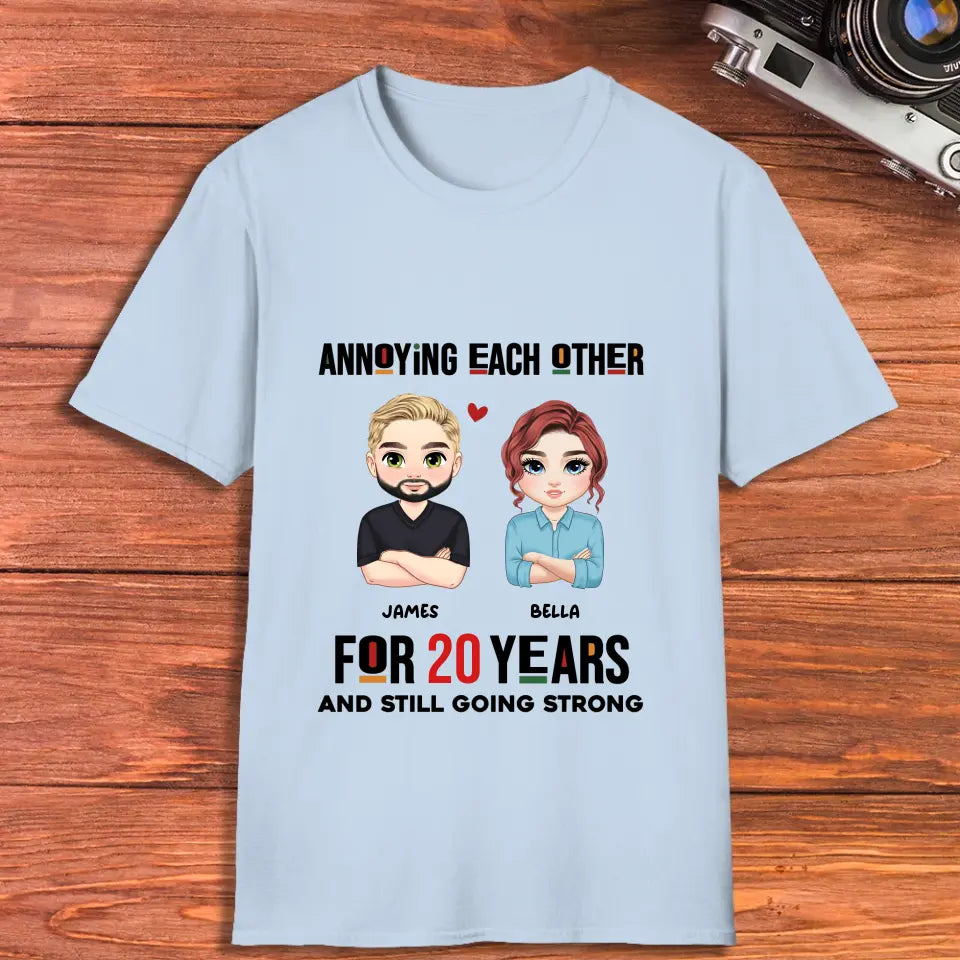 Annoying Each Other - Personalized Gifts for Couples - Unisex T-Shirt