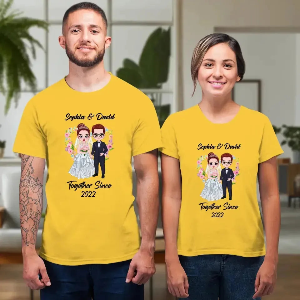 Together Since - Personalized Gifts For Couples - Unisex T-shirt