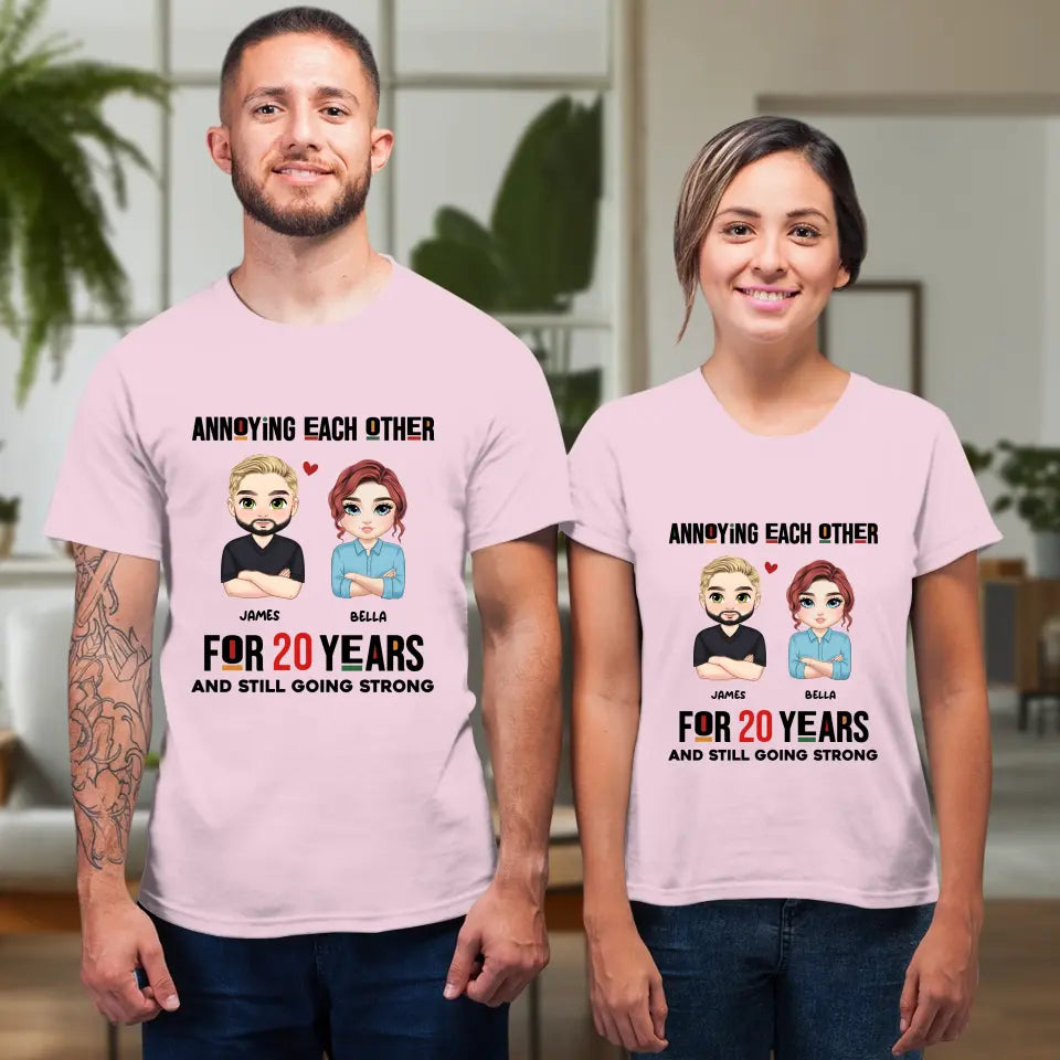 Annoying Each Other - Personalized Gifts for Couples - Unisex T-Shirt