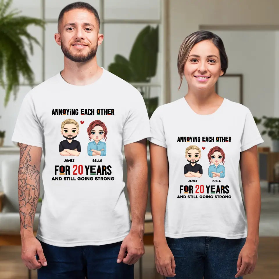 Annoying Each Other - Personalized Gifts for Couples - Unisex T-Shirt