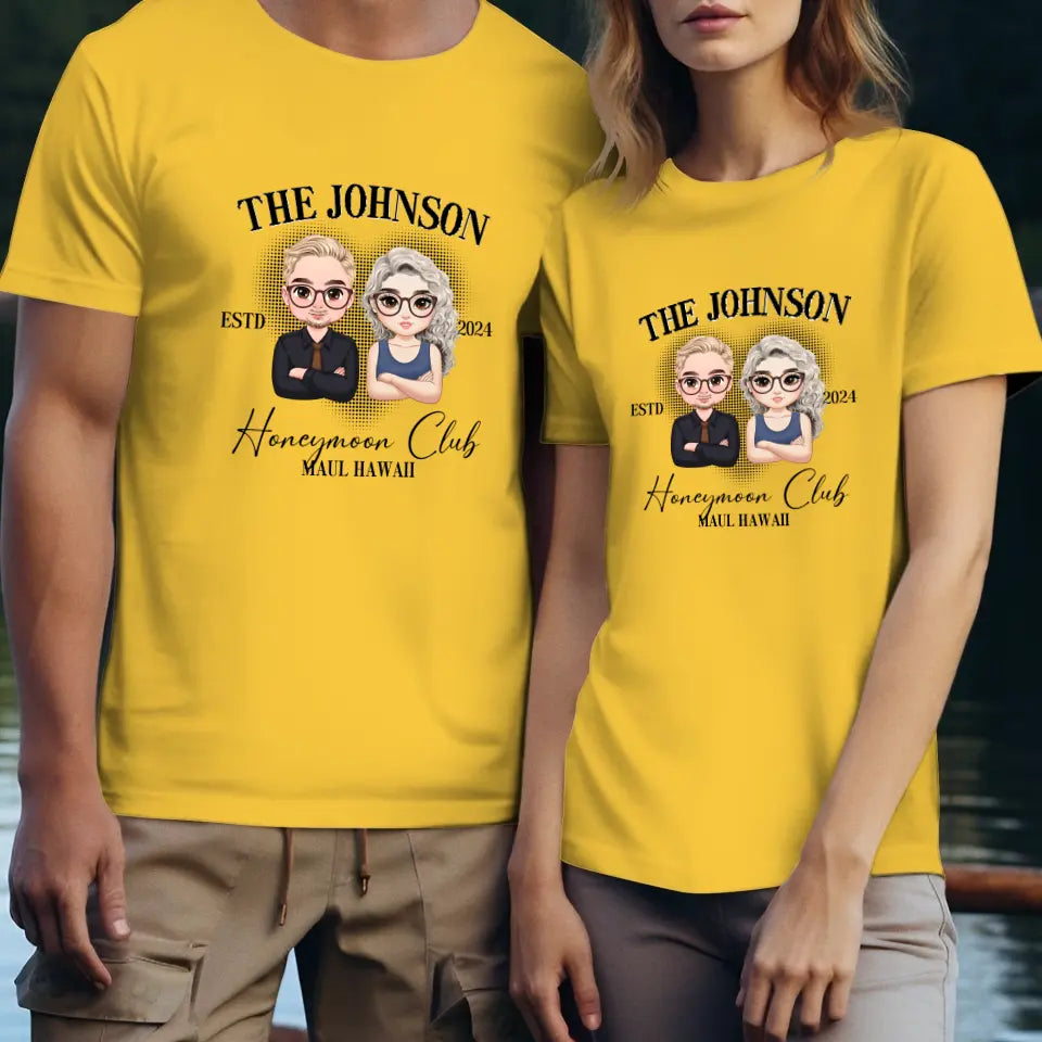 Honeymoon - Custom Year - Personalized Gifts For  Couple - T-Shirt