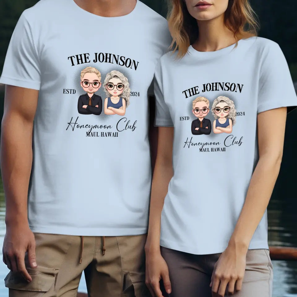 Honeymoon - Custom Year - Personalized Gifts For  Couple - T-Shirt