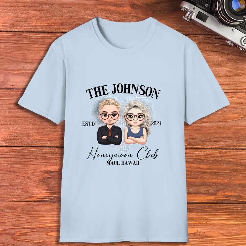 Honeymoon - Custom Year - Personalized Gifts For  Couple - T-Shirt