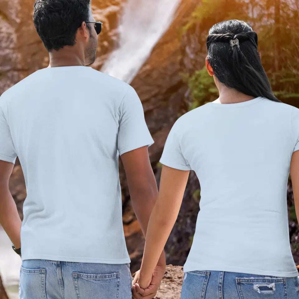 I Said Yes - Custom Photo - Personalized Gifts for Couples - Unisex T-Shirt