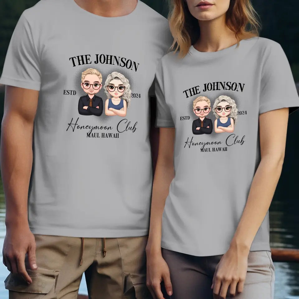 Honeymoon - Custom Year - Personalized Gifts For  Couple - T-Shirt