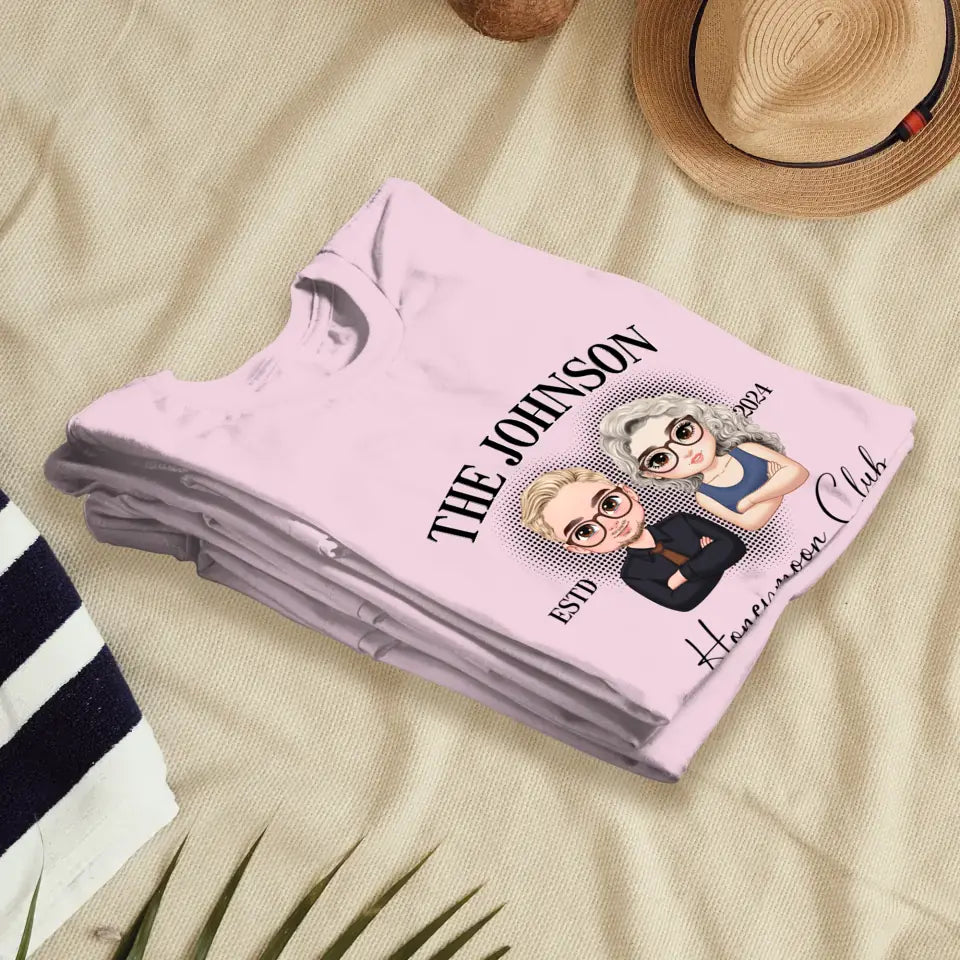 Honeymoon - Custom Year - Personalized Gifts For  Couple - T-Shirt