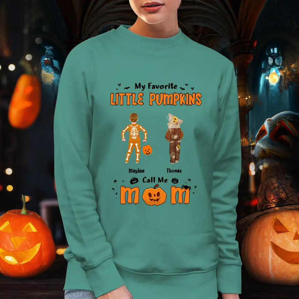 My Favorite Little Pumpkins - Custom Name - Personalized Gifts For Family - Hoodie