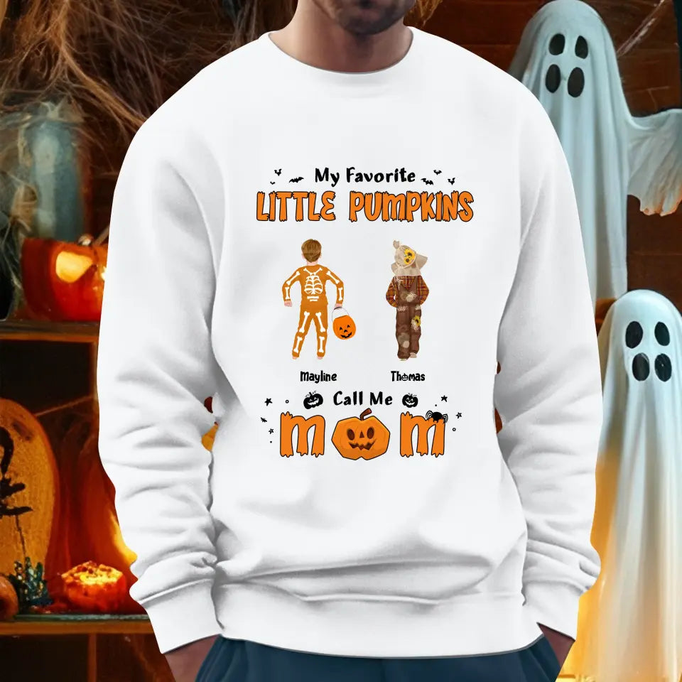 My Favorite Little Pumpkins - Custom Name - Personalized Gifts For Family - Hoodie