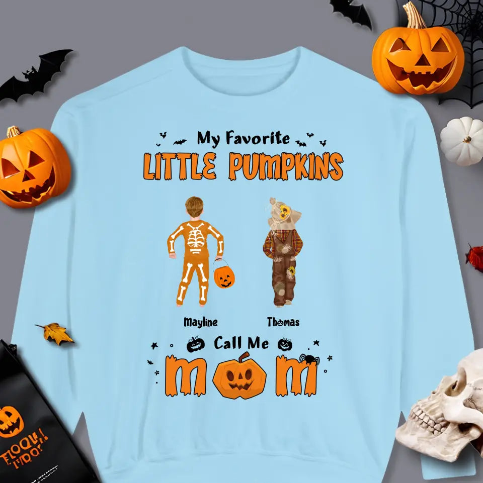 My Favorite Little Pumpkins - Custom Name - Personalized Gifts For Family - Hoodie