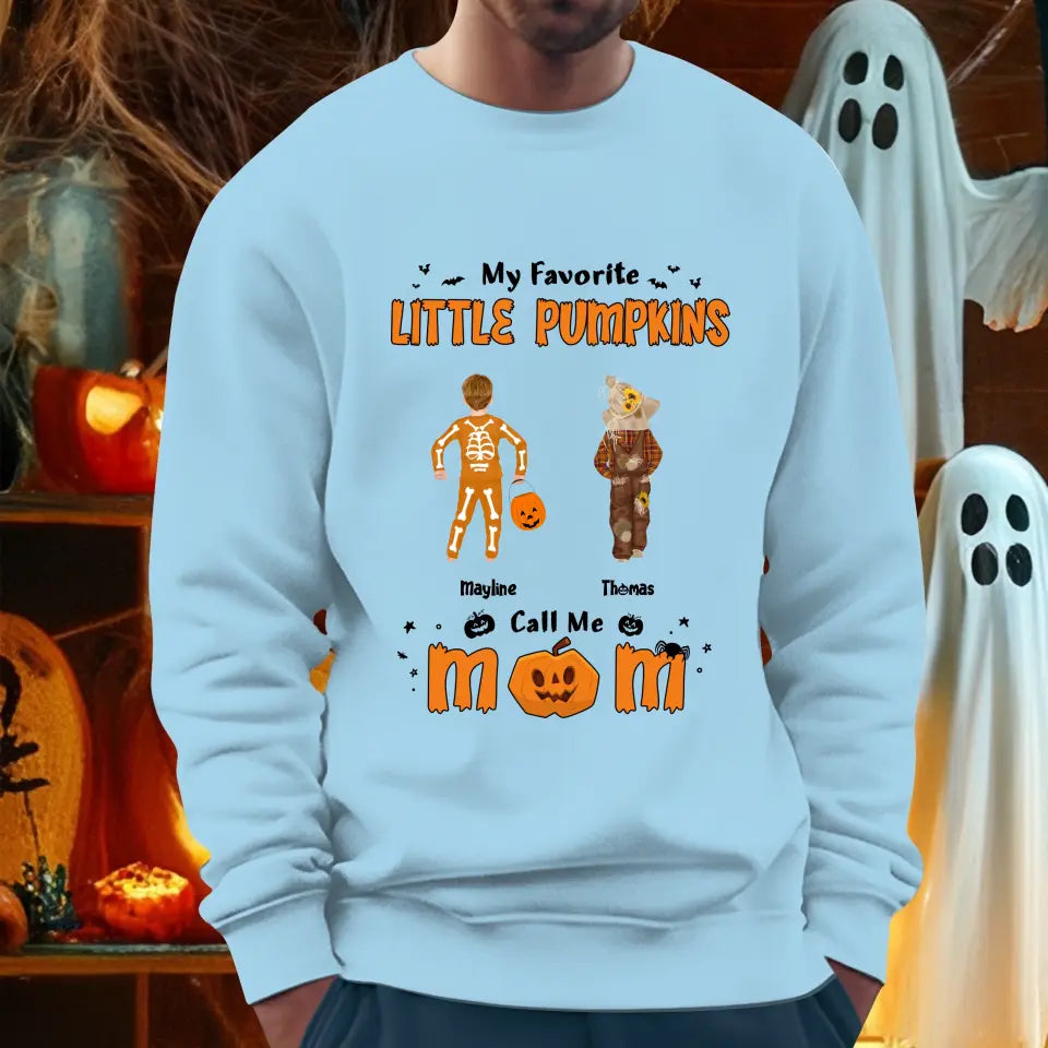 My Favorite Little Pumpkins - Custom Name - Personalized Gifts For Family - Hoodie