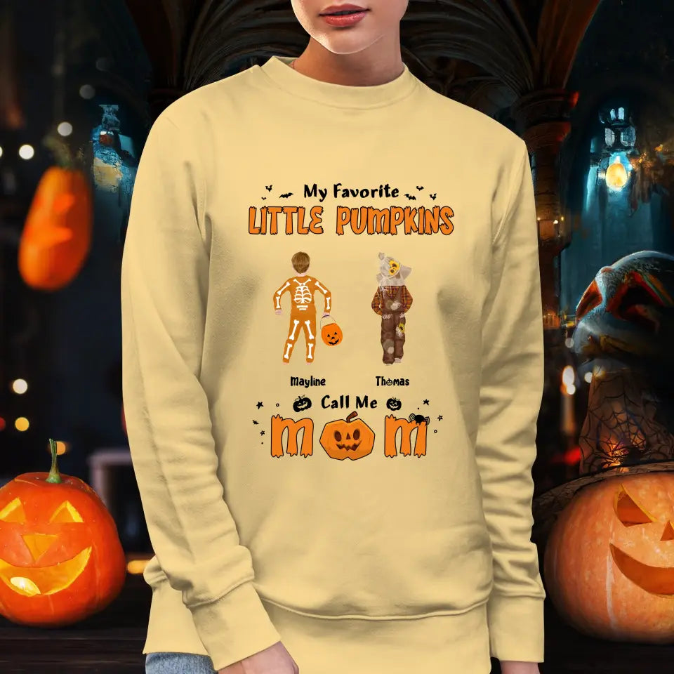 My Favorite Little Pumpkins - Custom Name - Personalized Gifts For Family - Hoodie