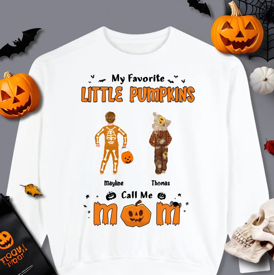 My Favorite Little Pumpkins - Custom Name - Personalized Gifts For Family - Hoodie