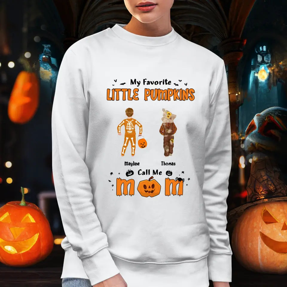 My Favorite Little Pumpkins - Custom Name - Personalized Gifts For Family - Hoodie