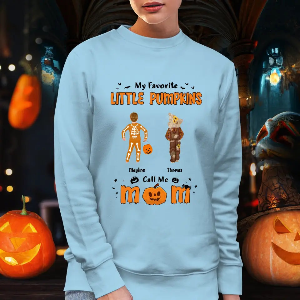 My Favorite Little Pumpkins - Custom Name - Personalized Gifts For Family - Hoodie