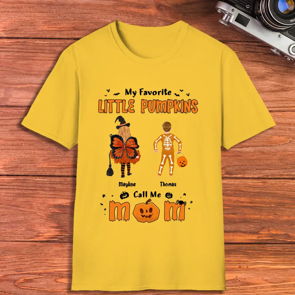 My Favorite Little Pumpkins - Custom Name - Personalized Gifts For Family - Hoodie