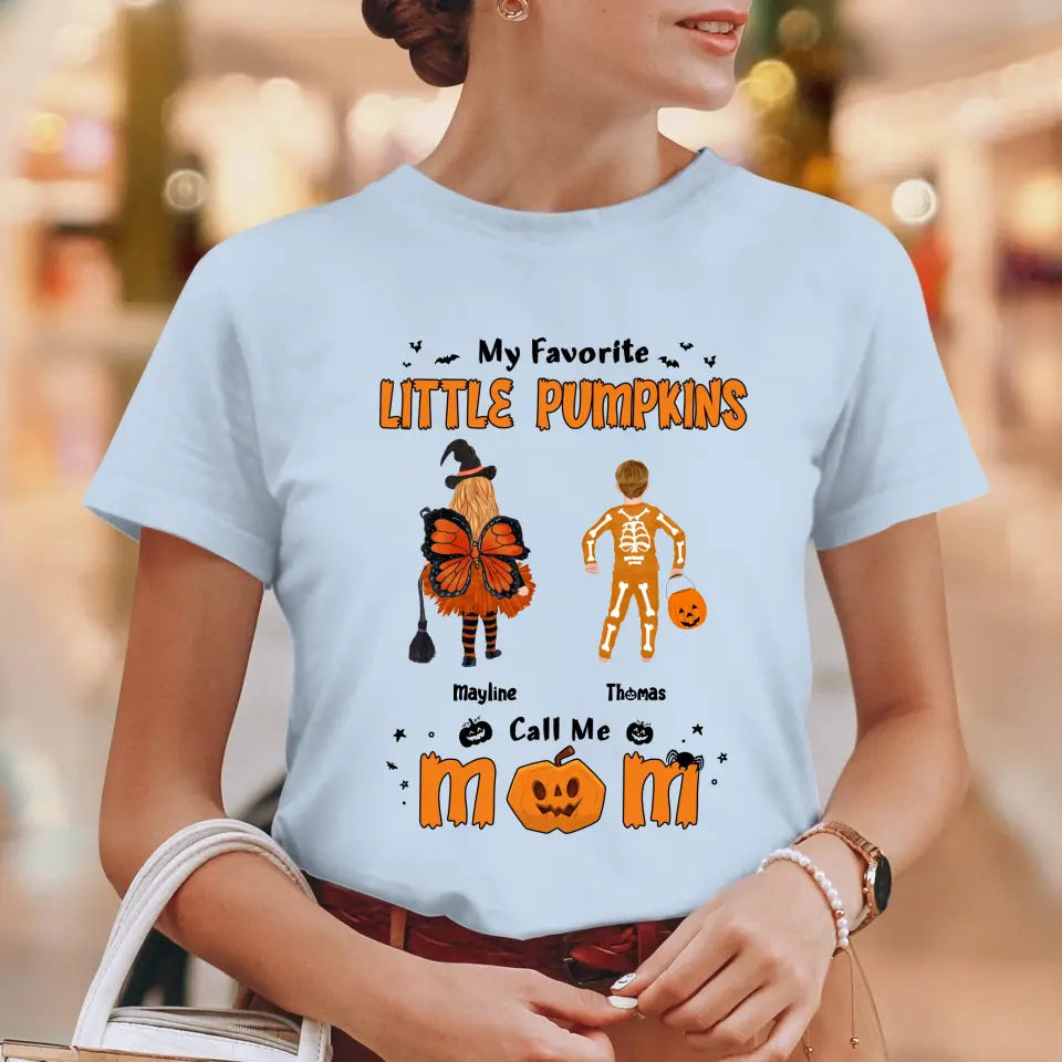 My Favorite Little Pumpkins - Custom Name - Personalized Gifts For Family - Hoodie