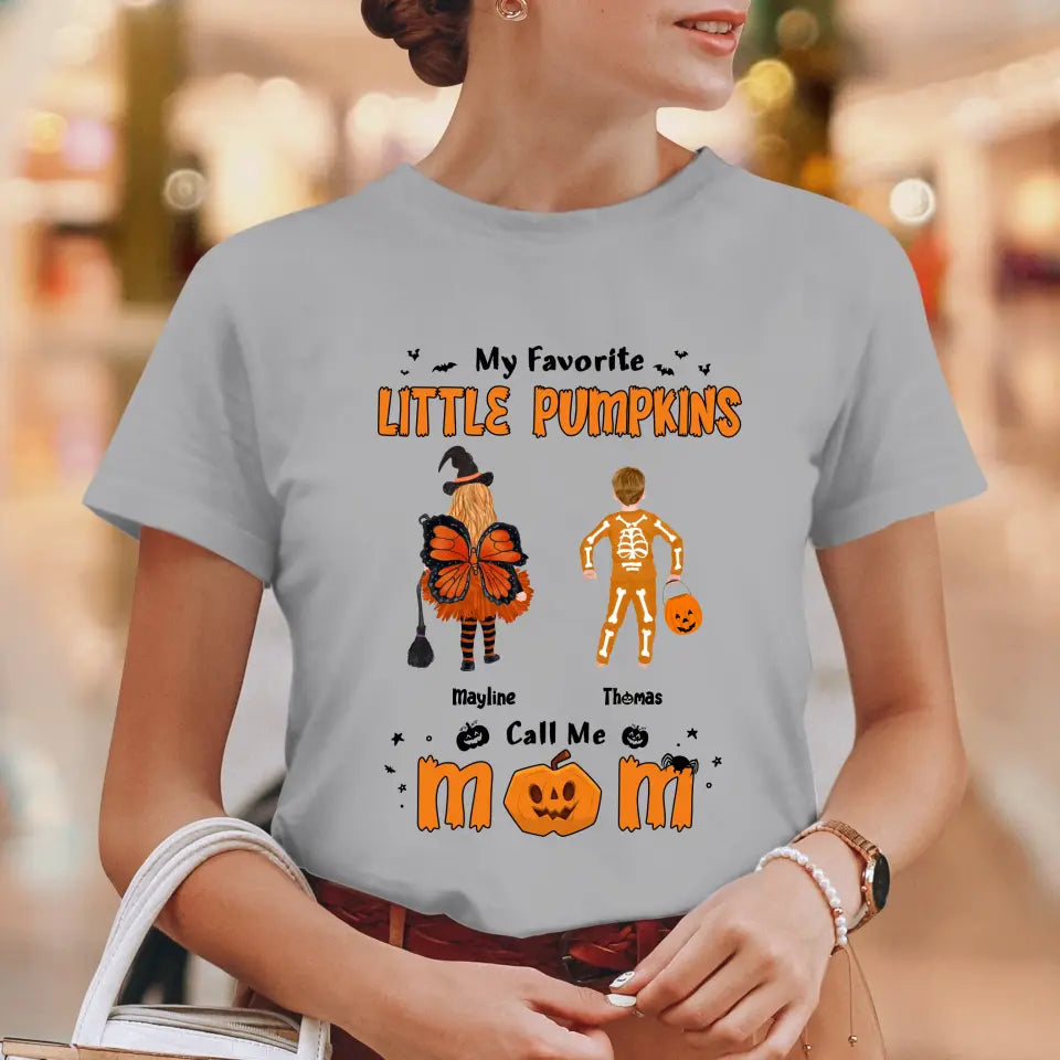 My Favorite Little Pumpkins - Custom Name - Personalized Gifts For Family - Hoodie