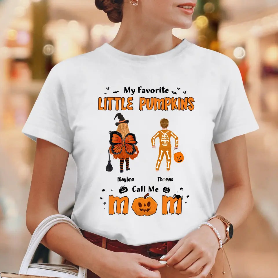 My Favorite Little Pumpkins - Custom Name - Personalized Gifts For Family - Hoodie