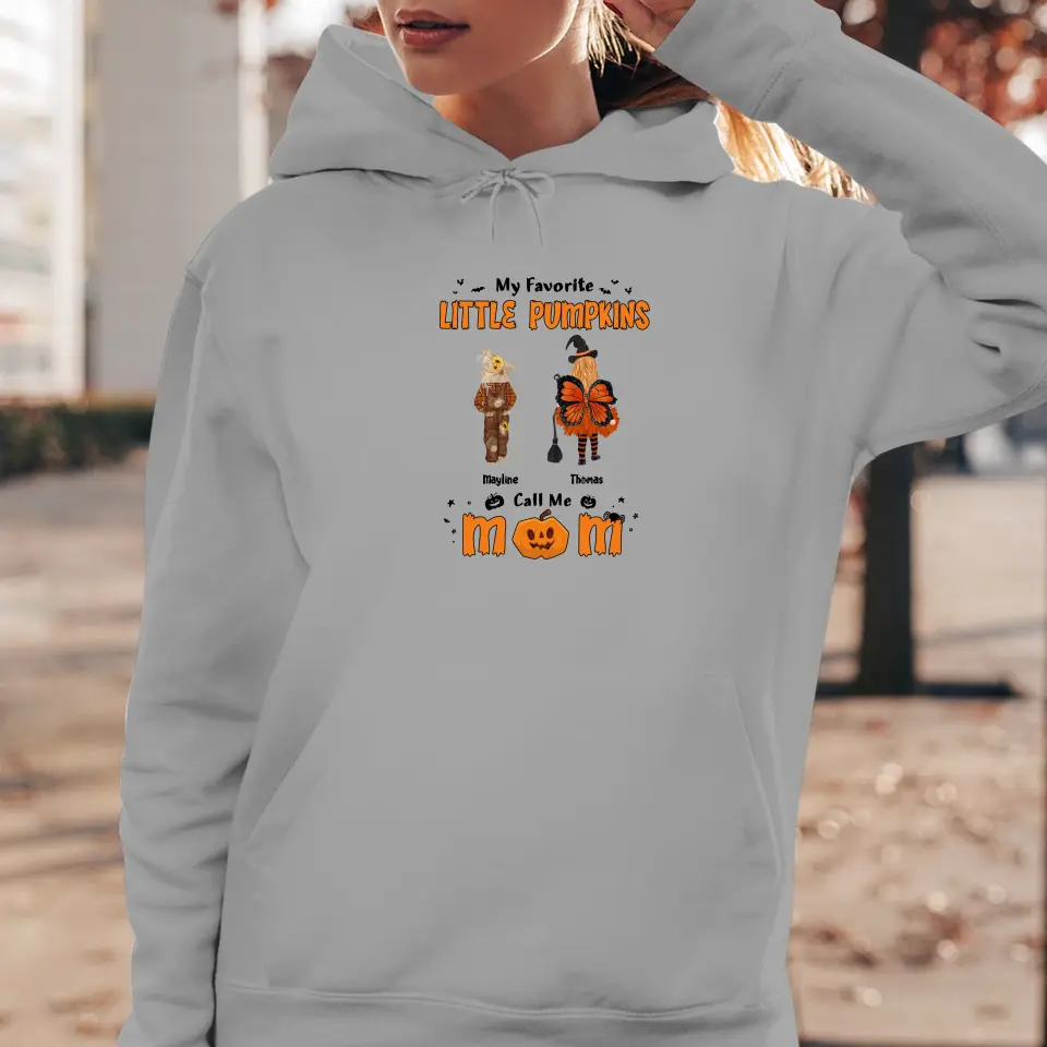 My Favorite Little Pumpkins - Custom Name - Personalized Gifts For Family - Hoodie