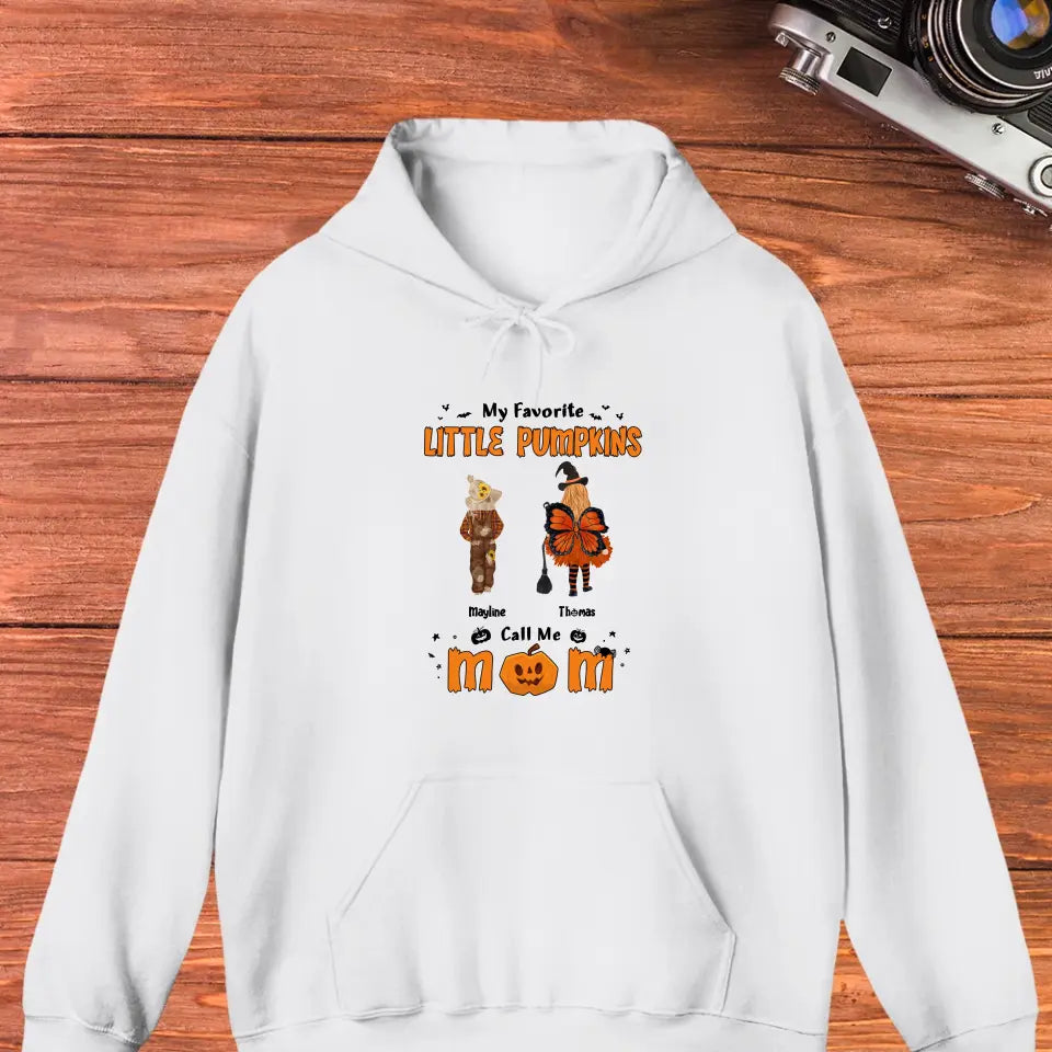 My Favorite Little Pumpkins - Custom Name - Personalized Gifts For Family - Hoodie