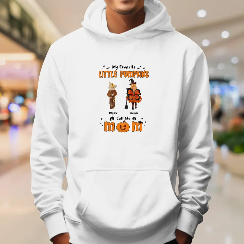 My Favorite Little Pumpkins - Custom Name - Personalized Gifts For Family - Hoodie