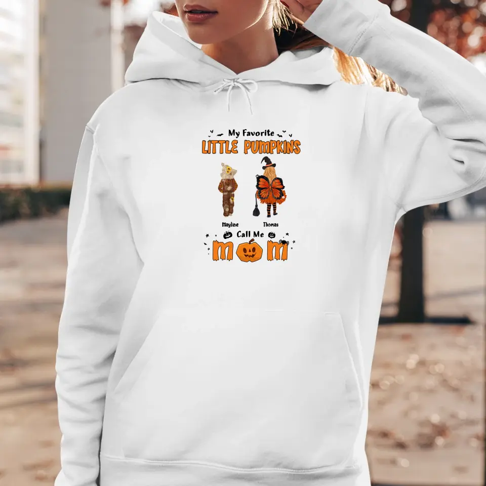 My Favorite Little Pumpkins - Custom Name - Personalized Gifts For Family - Hoodie