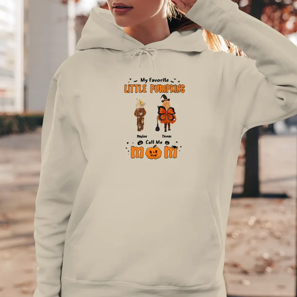 My Favorite Little Pumpkins - Custom Name - Personalized Gifts For Family - Hoodie