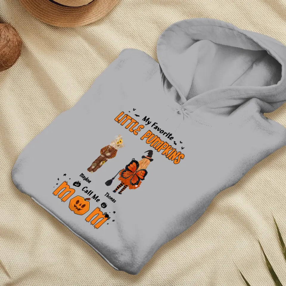 My Favorite Little Pumpkins - Custom Name - Personalized Gifts For Family - Hoodie