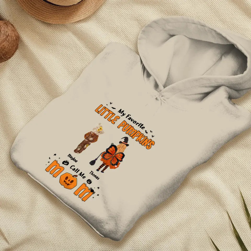 My Favorite Little Pumpkins - Custom Name - Personalized Gifts For Family - Hoodie