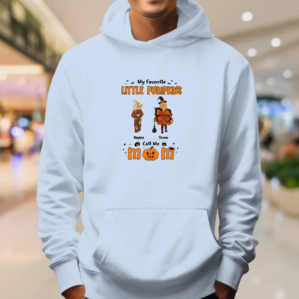 My Favorite Little Pumpkins - Custom Name - Personalized Gifts For Family - Hoodie