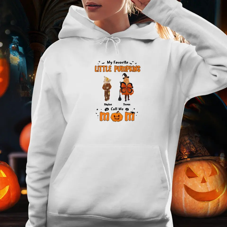 My Favorite Little Pumpkins - Custom Name - Personalized Gifts For Family - Hoodie